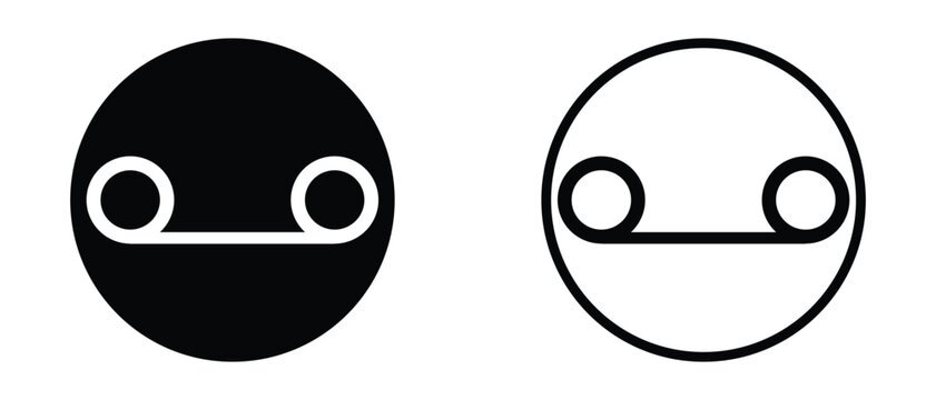 Voicemail Icon, Voicemail Icon Set, abstract voice mail icon on white background.