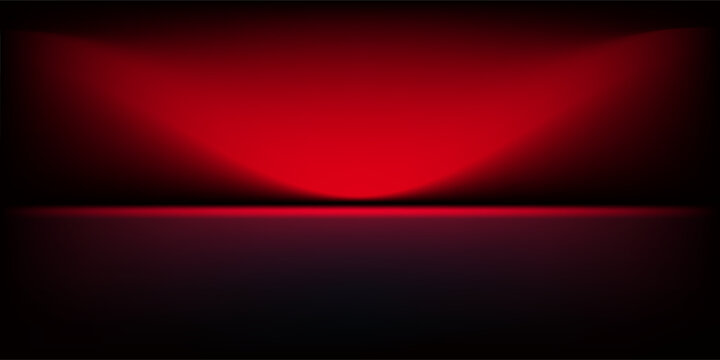 red background, abstract wall studio room, can be used to present your product,vector background