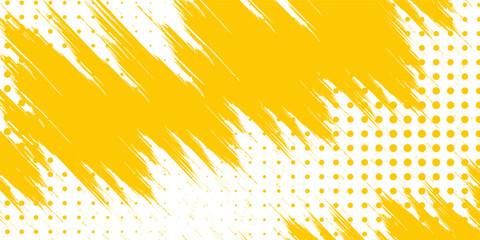 Abstrac yellow grunge texture background with halftone effect vector. Ilustrations light simple dotted © MAULIDIARDAN