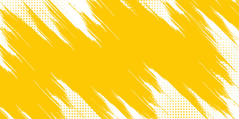 Abstrac yellow grunge texture background with halftone effect vector. Ilustrations light simple dotted © MAULIDIARDAN
