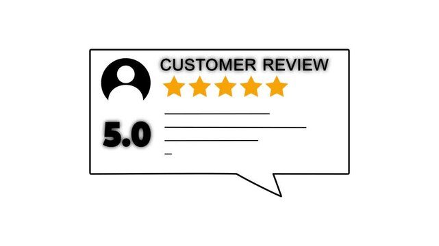 webpage form to give feedback about customer service, quality rating or product review, from 1 to 5 stars, number counter and score