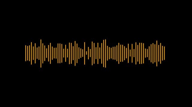 Futuristic audio waveform equalizer on green sceren, animated sound bars and pulsing music waves, digital audio visualization for podcast, streaming media