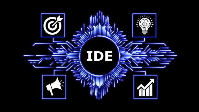 Ide integrated development environment software programming tech motion clip.