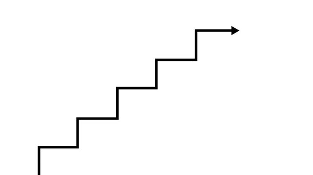 Business success and goal achievement steps.Achieving success steps good better best progress .