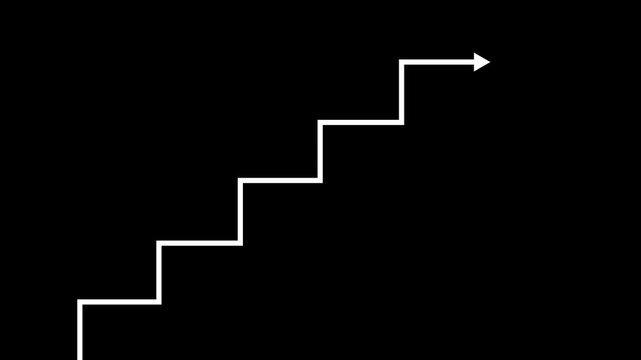 Business success and goal achievement steps.Achieving success steps good better best progress .