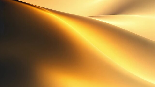 Soft Curves of Golden Waves at Sunset with Warm Gradients