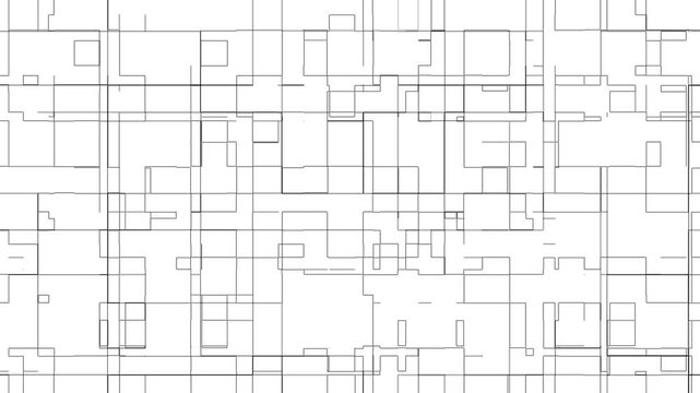 abstract architectural background motion video. square line motion video background