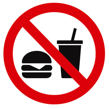 飲食禁止のピクトグラム
