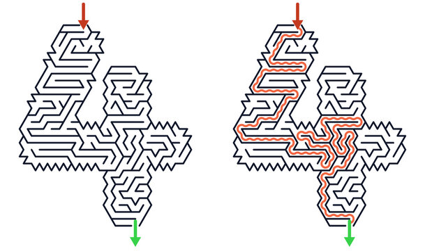Maze for kids activity
