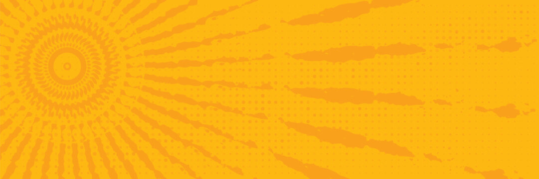 Sunlight line background. Manga comic frame panel theme background