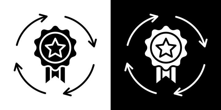 Brand Consistency  Icon Set White Style Collection