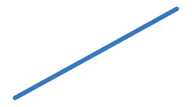 Line segment represents a simple vector.