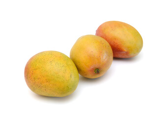 Fototapeta premium Sweet mango slice on white background