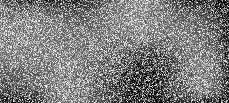 Dotted grain noise gradient background. Stipple style monochrome rough grunge pointillism abstract overlay. Halftone grainy sand backdrop. Vector illustration