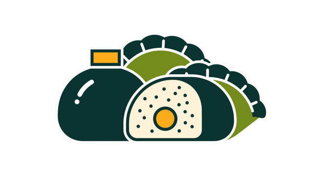 Cute stylized illustrated avocado with face expression.