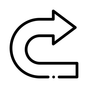 loop arrow line icon