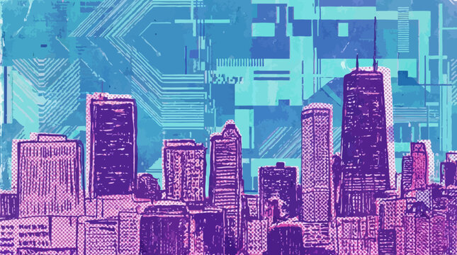 Purple pink risograph texture