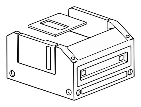 Floppy disk drive exploded view disassembled compone.... Generative AI