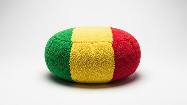 Mali Flag Inspired Capsule Object Isolated on White Background