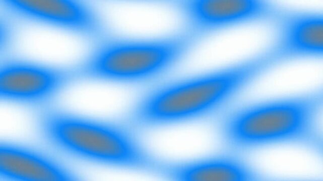 Abstract blue and white pattern with blurred oval shapes and soft gradient lighting effects