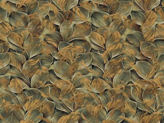 Fototapeta premium Abstract autumn leave pattern design creative art autumn leaves background texture design new concept textile design repeat pattern fabric print design 