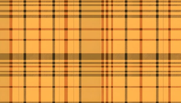 Golden tan plaid pattern with thin red and black lines