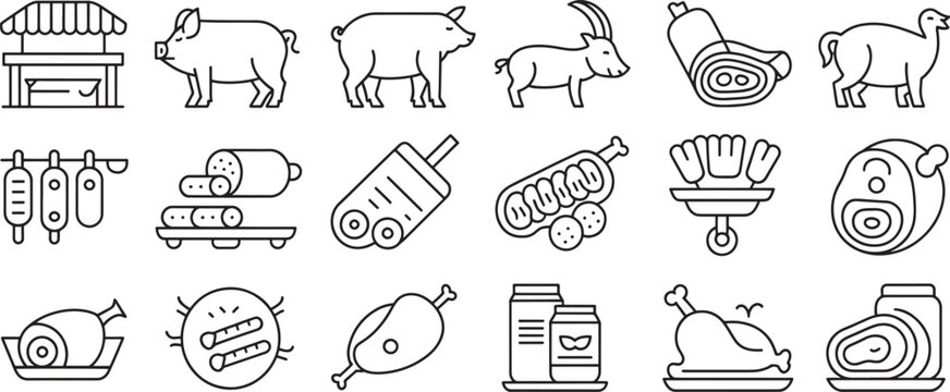Animal-Shaped Medical Injections and Syringes Set with Pills, Pills Tray, Pills Bottle and Lab Health Icons