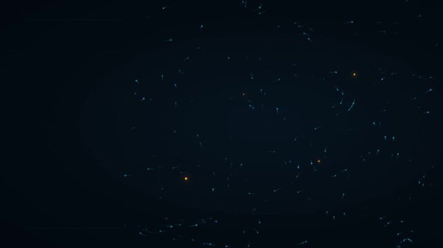 Global Mobility Migration Flow Abstract Background Loop 4K