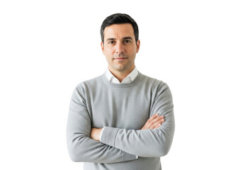 Fototapeta premium Confident man standing with arms crossed