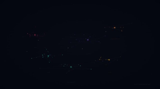 Youth Skills Development Constellation Education Loop Background 4K