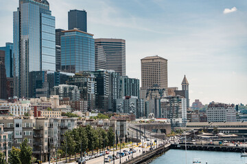 Obraz premium Seattle New and Updated waterfront from Pike Place to Pier 59 and Seattle Aquarium. Pacific Northwest in 2026