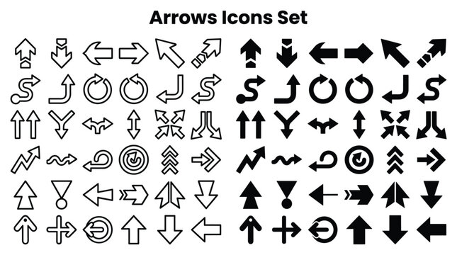 Arrows Icons Set for Designers and Developers to Enhance Visuals