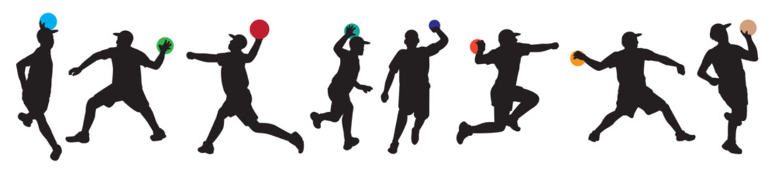 dodge ball icons vector illustration © Hinsoor