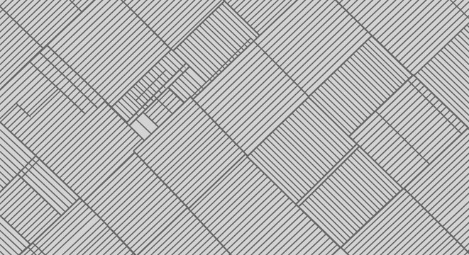 Geometric pattern with hand-drawn lines and hatching effect
