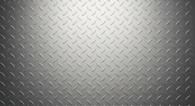 Industrial metal plate texture with raised diamond pattern background