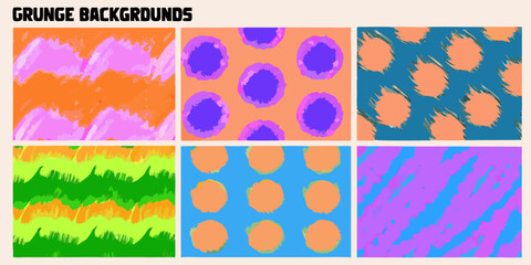 Obraz premium Grunge background panels colorful distressed textures and abstract patterns