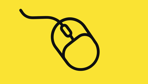 vector illustration of mouse 