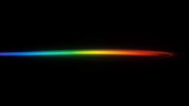 Abstract rainbow light spectrum background glow color beam minimal modern art energy neon vivid gradient curve trail motion elegant dark background design