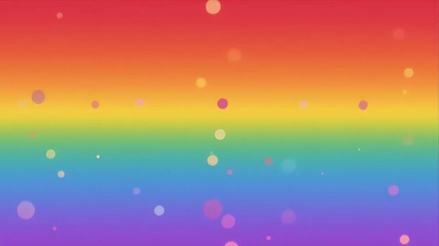 Colorful rainbow gradient background with multicolor bokeh circle light effect soft abstract design vibrant dreamy backdrop fantasy celebration bright spectrum glow modern festive mood
