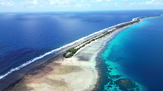 areal view of Tuvalu, Funafuti 