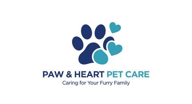 Paw & Heart Pet Care logo.