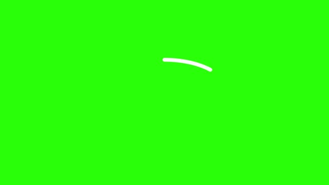 abstract white oval shape animation with a gap in the center on a black background, a simple geometric motion graphic loop that can be used as a background or overlay element.