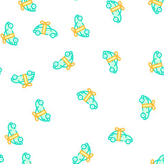 Fototapeta premium car raffle vector seamless pattern car raffle sign illustration