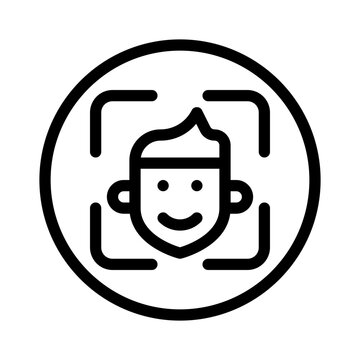 faceid line icon
