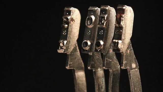 The word Poem with vintage typewriter hammers 