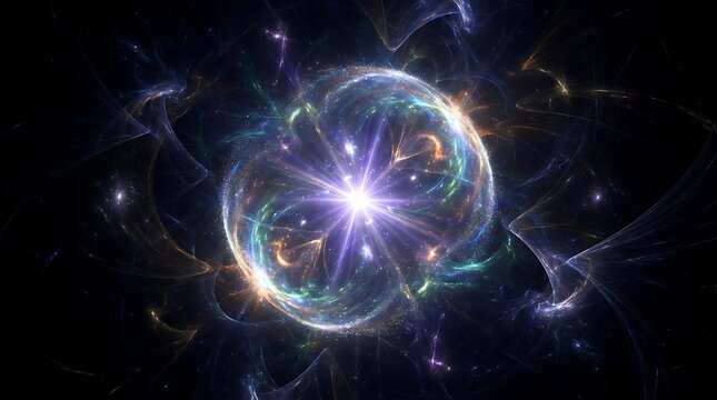 Cosmic supernova explosion with vibrant nebula and stardust in deep space
