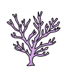 Fototapeta premium Beautiful Underwater Coral Reef Illustration