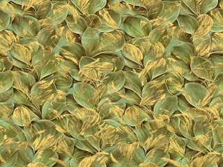 Obraz premium green leaves background stock design Abstract leave pattern design creative art autumn leaves background texture design new concept textile design repeat pattern fabric print design 