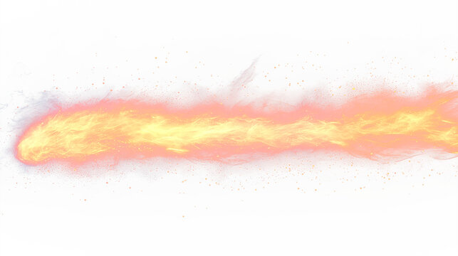 Vivid fiery stream with swirling colors of red, orange, and yellow; edged with grey against a stark black background