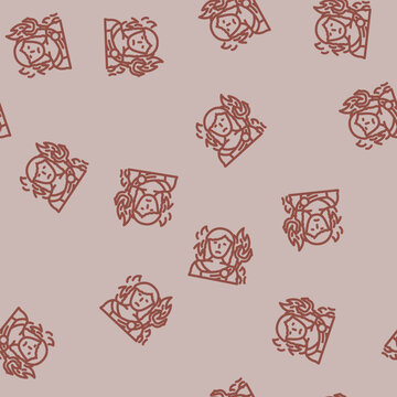 hades greek god mythology line seamless pattern hades greek god mythology thin line illustration